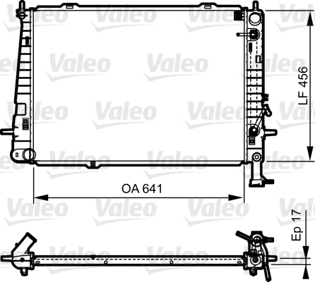 VALEO 735563 Radiatore,...