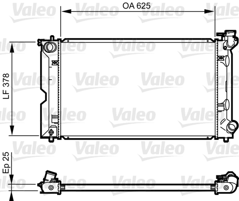 VALEO 735567 Radiatore, Raffreddamento motore-Radiatore, Raffreddamento motore-Ricambi Euro