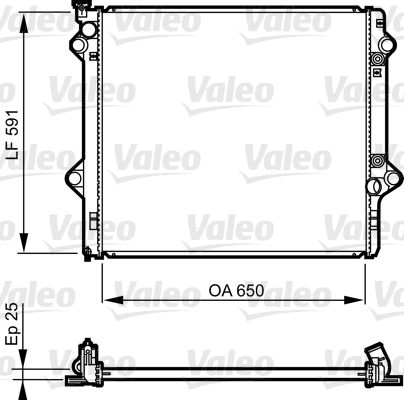 VALEO 735568 Radiatore, Raffreddamento motore-Radiatore, Raffreddamento motore-Ricambi Euro