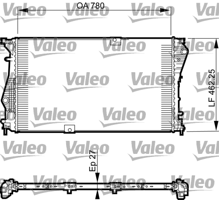 VALEO 735599 Radiatore, Raffreddamento motore-Radiatore, Raffreddamento motore-Ricambi Euro