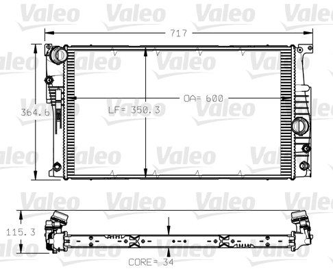 VALEO 735623 Radiatore, Raffreddamento motore-Radiatore, Raffreddamento motore-Ricambi Euro