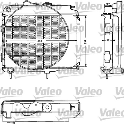 VALEO 810839 Radiatore,...