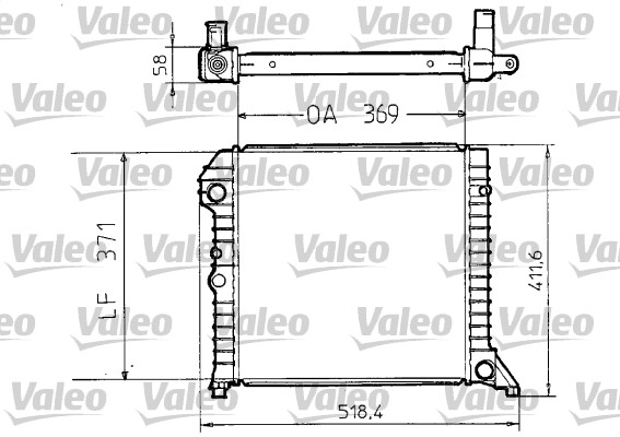 VALEO 810956 Radiatore, Raffreddamento motore-Radiatore, Raffreddamento motore-Ricambi Euro