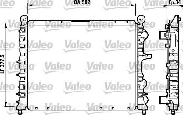 VALEO 811072 Radiatore,...