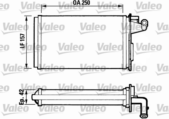 VALEO 811075 Scambiatore calore, Riscaldamento abitacolo-Scambiatore calore, Riscaldamento abitacolo-Ricambi Euro