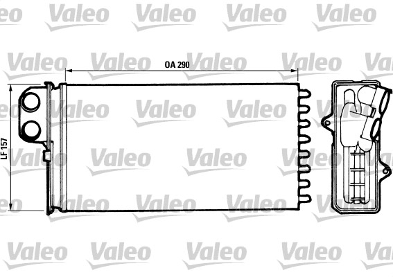 VALEO 812037 Scambiatore calore, Riscaldamento abitacolo