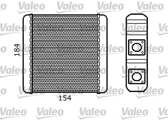 VALEO 812107 Scambiatore calore, Riscaldamento abitacolo