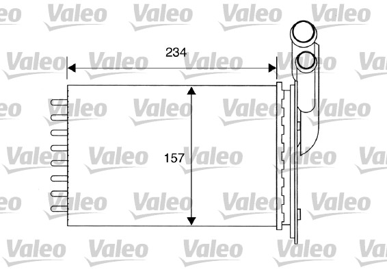 VALEO 812157 Scambiatore calore, Riscaldamento abitacolo