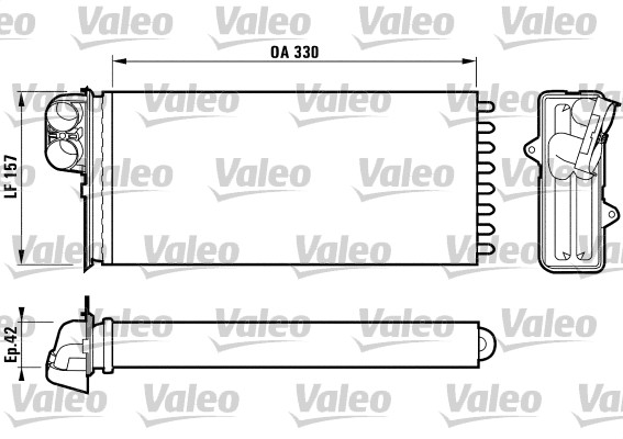 VALEO 812170 Scambiatore calore, Riscaldamento abitacolo-Scambiatore calore, Riscaldamento abitacolo-Ricambi Euro