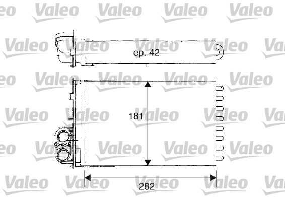 VALEO 812181 Vymenik tepla,...