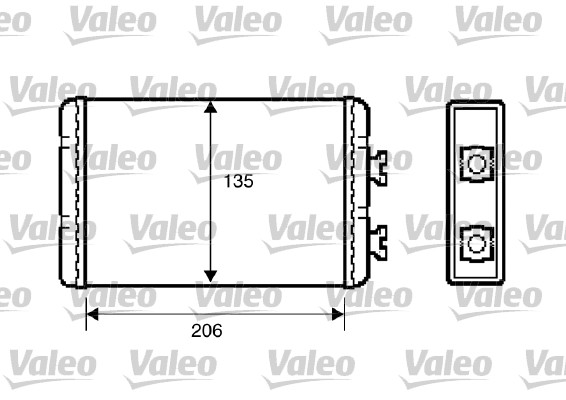 VALEO 812220 Scambiatore calore, Riscaldamento abitacolo