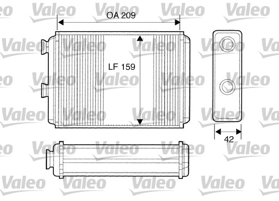 VALEO 812280 Scambiatore calore, Riscaldamento abitacolo