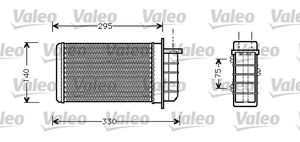 VALEO 812281 Scambiatore calore, Riscaldamento abitacolo