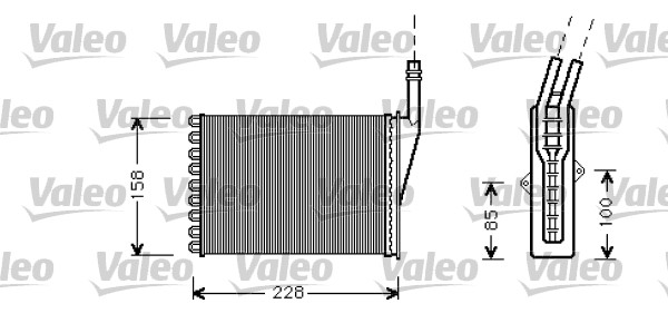 VALEO 812287 Scambiatore calore, Riscaldamento abitacolo-Scambiatore calore, Riscaldamento abitacolo-Ricambi Euro