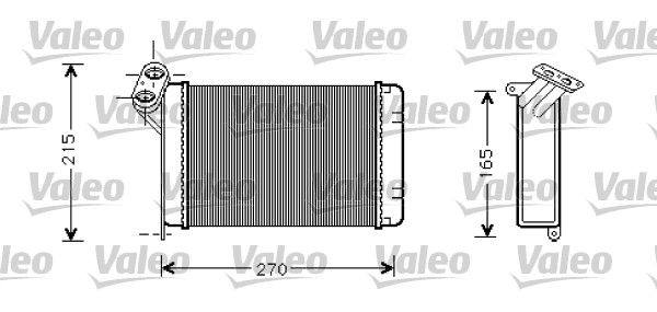 VALEO 812296 Scambiatore calore, Riscaldamento abitacolo-Scambiatore calore, Riscaldamento abitacolo-Ricambi Euro