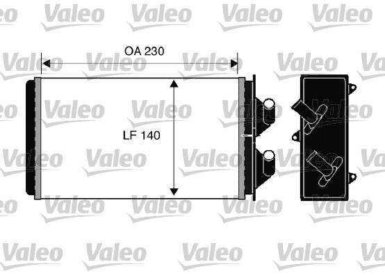 VALEO 812303 Scambiatore calore, Riscaldamento abitacolo