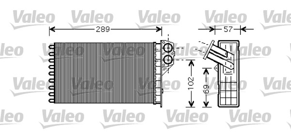 VALEO 812322 Scambiatore calore, Riscaldamento abitacolo