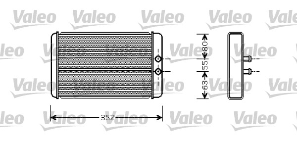 VALEO 812358 Scambiatore calore, Riscaldamento abitacolo