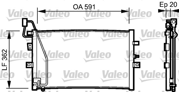 VALEO 814000 Condensatore, Climatizzatore