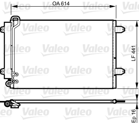 VALEO 814002 Condensatore, Climatizzatore-Condensatore, Climatizzatore-Ricambi Euro