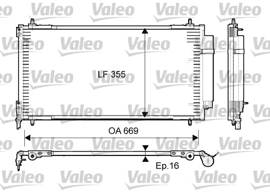 VALEO 814065 Condensatore, Climatizzatore-Condensatore, Climatizzatore-Ricambi Euro