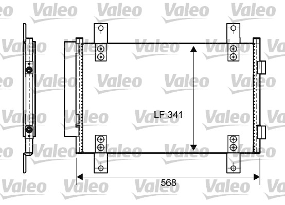 VALEO 814081 Condensatore, Climatizzatore-Condensatore, Climatizzatore-Ricambi Euro