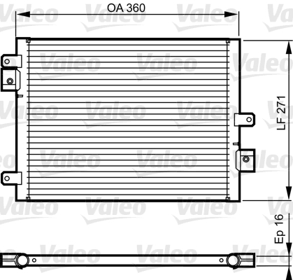 VALEO 814167 Condensatore, Climatizzatore-Condensatore, Climatizzatore-Ricambi Euro
