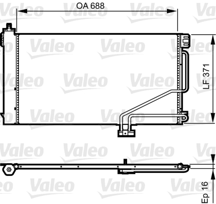 VALEO 814186 Condensatore, Climatizzatore