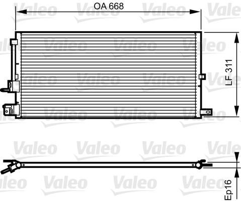 VALEO 814199 Condensatore, Climatizzatore-Condensatore, Climatizzatore-Ricambi Euro
