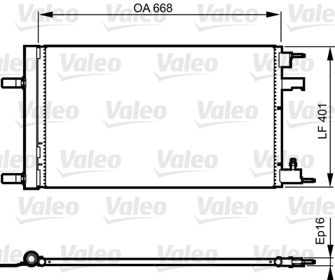 VALEO 814202 Condensatore, Climatizzatore