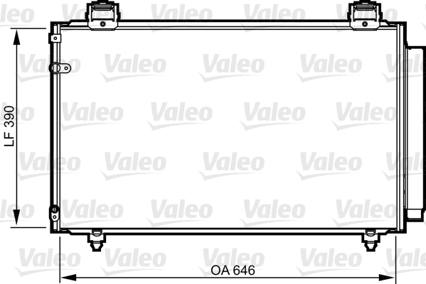 VALEO 814208 Condensatore, Climatizzatore-Condensatore, Climatizzatore-Ricambi Euro