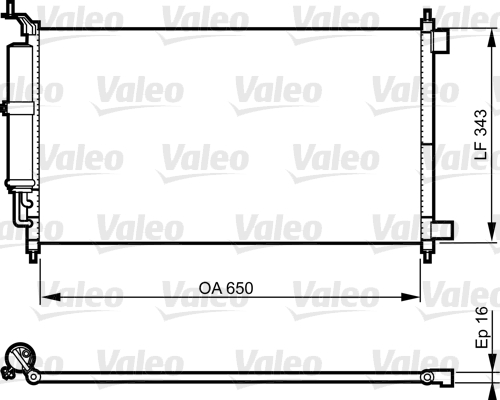 VALEO 814221 кондензатор,...