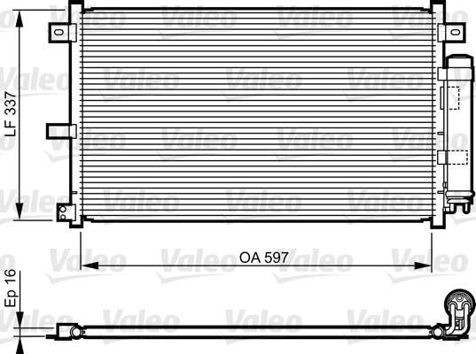 VALEO 814227 Condensatore, Climatizzatore