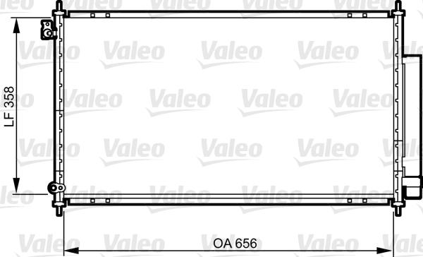 VALEO 814242 Condensatore, Climatizzatore