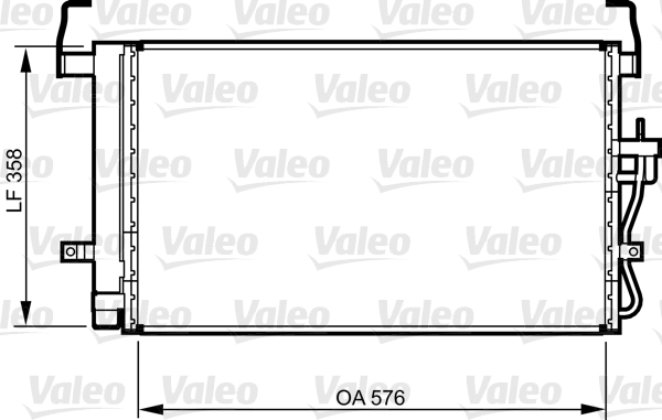 VALEO 814264 Condensatore, Climatizzatore