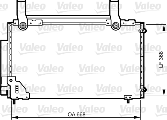 VALEO 814267 Condensatore, Climatizzatore-Condensatore, Climatizzatore-Ricambi Euro