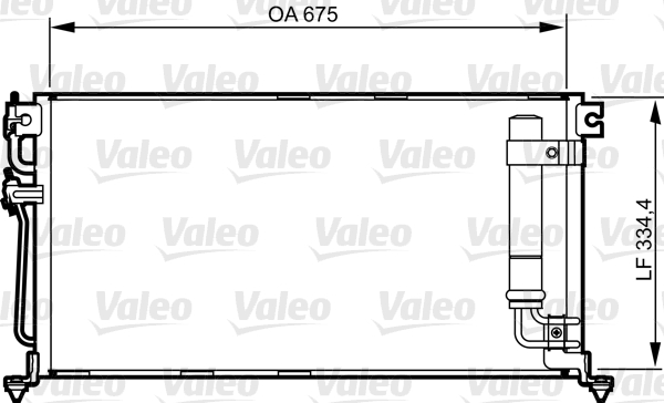 VALEO 814273 Condensatore, Climatizzatore