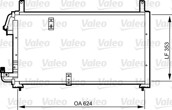 VALEO 814277 Condensatore, Climatizzatore