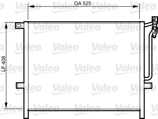 VALEO 814287 Condensatore, Climatizzatore