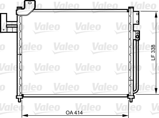 VALEO 814316 Condensatore, Climatizzatore-Condensatore, Climatizzatore-Ricambi Euro