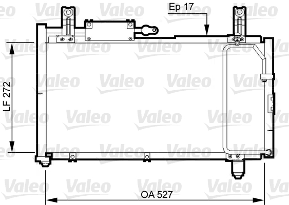 VALEO 814327 Condensatore, Climatizzatore