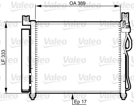 VALEO 814346 Condensatore, Climatizzatore-Condensatore, Climatizzatore-Ricambi Euro