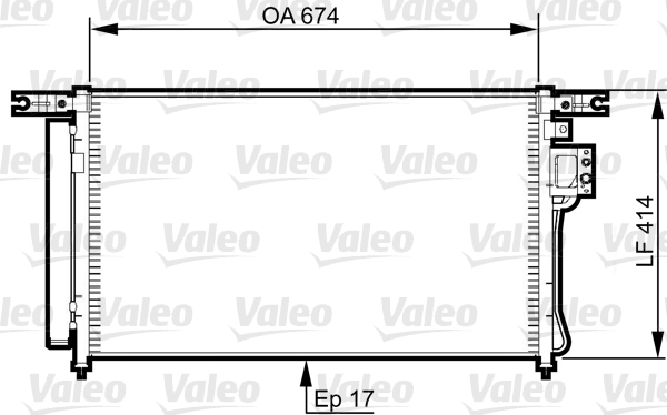 VALEO 814353 Condensatore, Climatizzatore