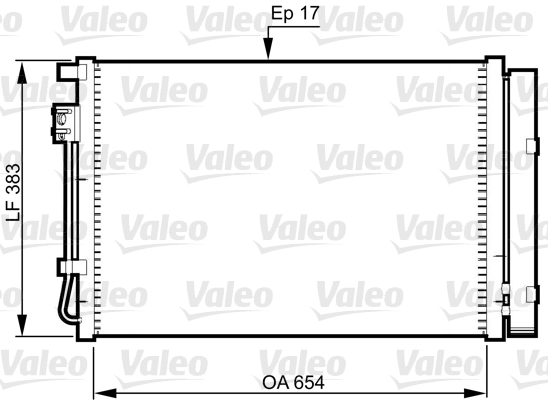 VALEO 814362 Condensatore, Climatizzatore-Condensatore, Climatizzatore-Ricambi Euro