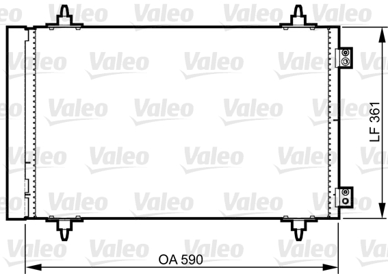 VALEO 814366 Condensatore, Climatizzatore-Condensatore, Climatizzatore-Ricambi Euro