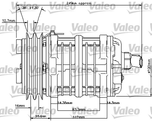 VALEO 815802 Compressore, Climatizzatore