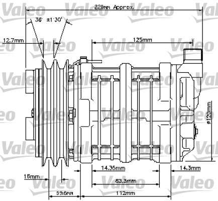 VALEO 815803 Compressore, Climatizzatore