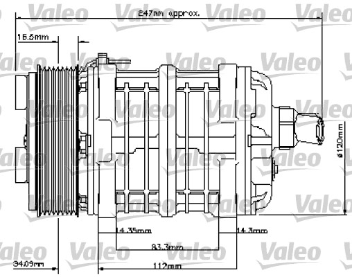 VALEO 815818 Compressore, Climatizzatore-Compressore, Climatizzatore-Ricambi Euro