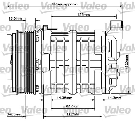 VALEO 815835 Compressore, Climatizzatore-Compressore, Climatizzatore-Ricambi Euro
