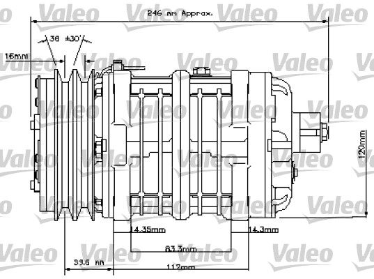 VALEO 815847 Compressore, Climatizzatore